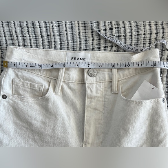 Frame Denim White Straight-Leg Jeans - Picture 5 of 7